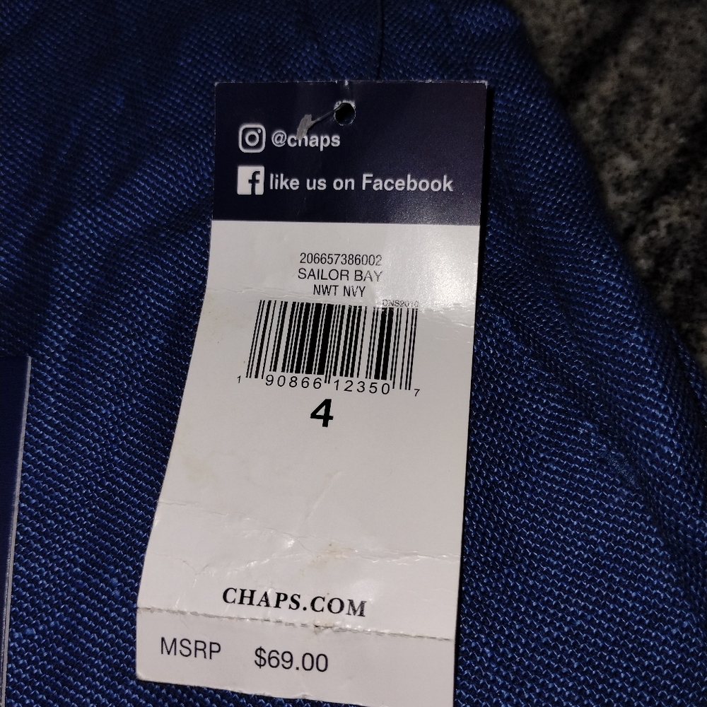 Chaps NWT cropped trouser, mid rise, wide leg size 4 - Picture 5 of 9